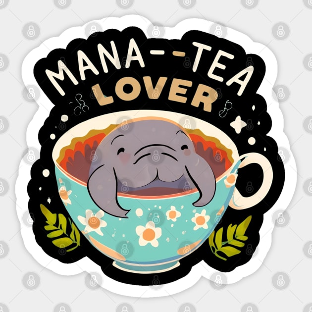 Manatee lover Sticker by NomiCrafts